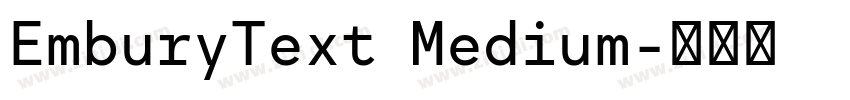 EmburyText Medium字体转换